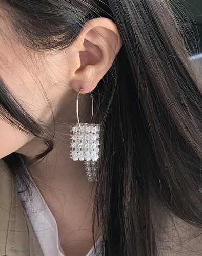 큐빅레이스 earring